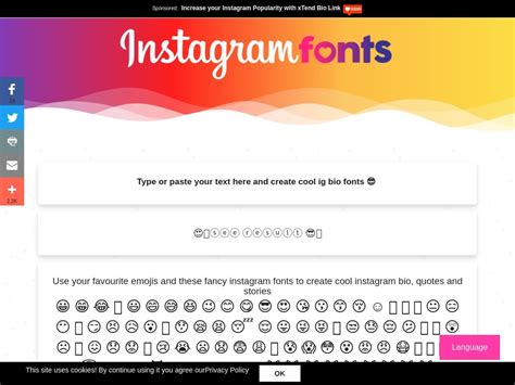 Instagram Fonts