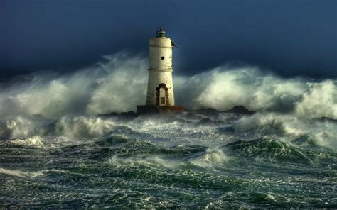 Desktop Wallpaper Lighthouse Storm - WallpaperSafari