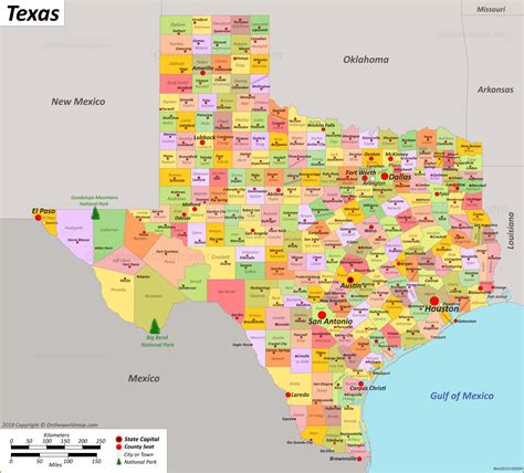 Texas State Map | USA | Detailed Maps of Texas (TX)