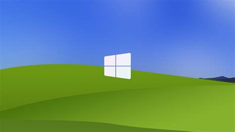 I remade Windows XP's Bliss wallpaper in Minimalist Design : r ...