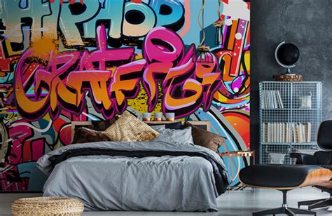 Graffiti Wallpaper & Street Art Wall Murals | Wallsauce CA