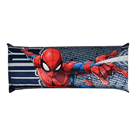 Spider-Man Web Slinger Extra Large Reversible Body Pillow, 48" x 20 ...