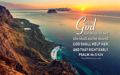 Psalm 46:5 Bible Verse Desktop Wallpapers | Bible Verse Images