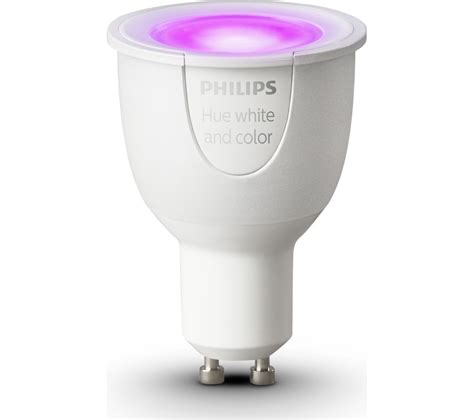 Buy PHILIPS Hue White & Colour Ambience Smart LED Bulb - Spotlight GU10 ...