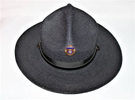 Vintage Georgia State Trooper Hat, Law Enforcement Uniform Hat, The ...