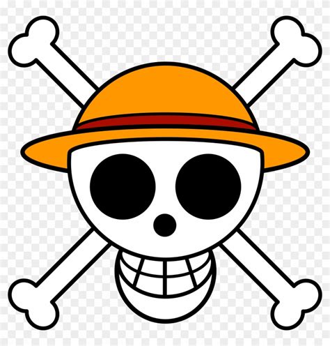 One Piece Luffy Symbol Clipart - One Piece Jolly Roger - Free ...