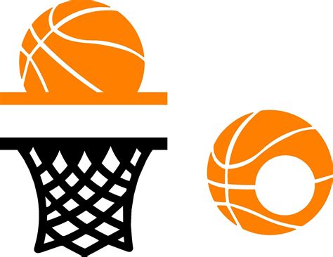 Basketball clipart monogram, Basketball monogram Transparent FREE for ...