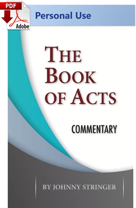 The Book of Acts: Commentary - (PDF) Digital Edition - CEI Bookstore ...