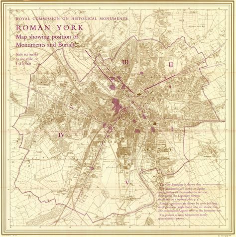 Map 2: Roman York, Map Showing the Position of Monuments and Burials ...