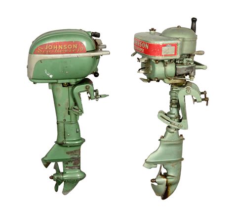 Lot Detail - LOT OF 2: JOHNSON OUTBOARD BOAT MOTORS.