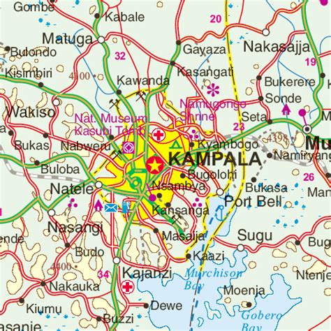 Map Of Kampala City Divisions