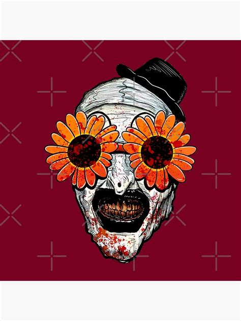 "Art The Clown Terrifier 2 Sunflower Sunglasses" Art Print for Sale by ...