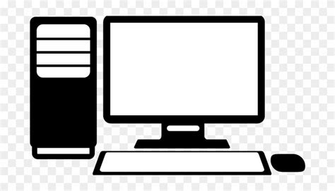 Computer Icon Vector Png - Computer Science Clipart Black And White ...