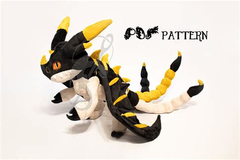 Dragon Plush Sewing Pattern PDF Sleuther Triple Stryke - Etsy