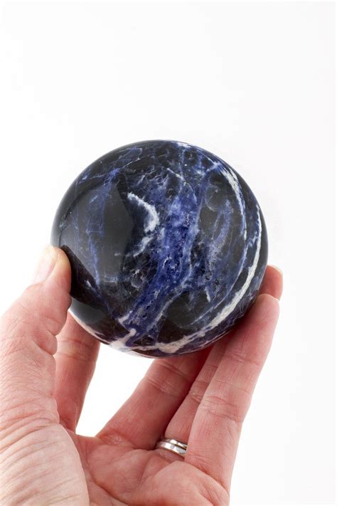 Sodalite Sphere 2 3/4 | Sodalite, Sphere, Swirls