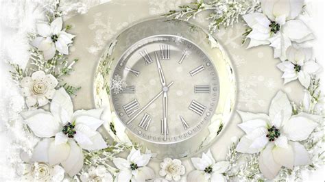 Winter Clock Screensaver for Windows 10 - Silver Clock Screensaver ...