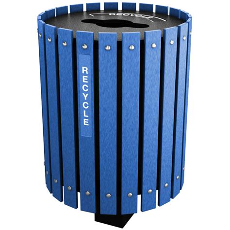 10-55 Gallon Recycling Barrel w/ Lid | Recycle Away