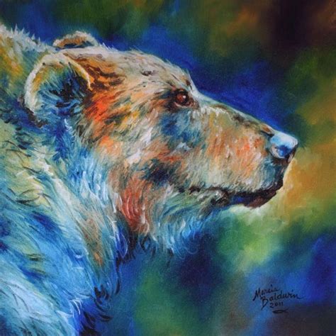 BEAR ABSTRACT 18 - by Marcia Baldwin from Wildlife