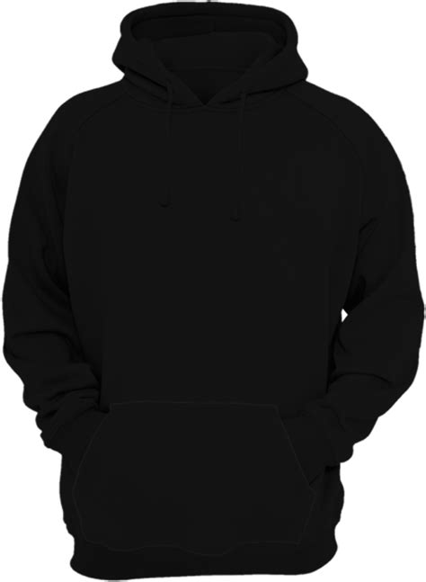 Blank Black Hoodie Template