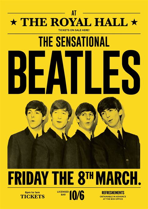 The Beatles Concert Poster | Vintage concert posters, Music concert ...