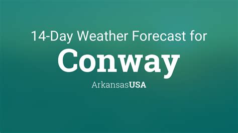 Conway, Arkansas, USA 14 day weather forecast