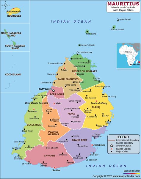 Mauritius Map | HD Political Map of Mauritius