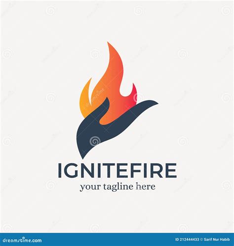 Ignite Fire Logo Design Template Inspiration - Vector Stock Vector ...