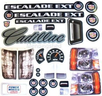 Power Wheels CADILLAC ESCALADE DECAL SHEET H0440-0310A | #159504850