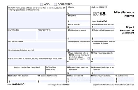 Printable 1099 Misc Form 2018 - Printable Word Searches