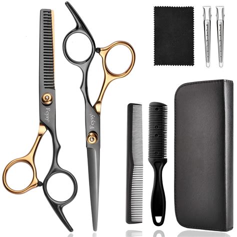 Buy Hair Cutting Scissors Kit, Fcysy Professional Barber Shears Set ...