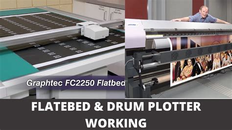 How flatbed and drum plotter works | types of plotters - YouTube