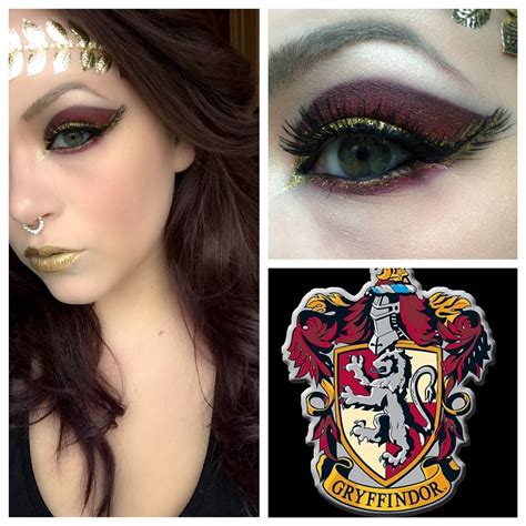 Harry Potter makeup. Gryffindor!