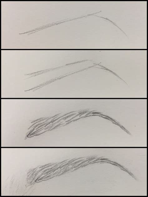 How To Draw Eyebrows With Pencil Step By Step ~ Make Eyebrows Draw Step ...