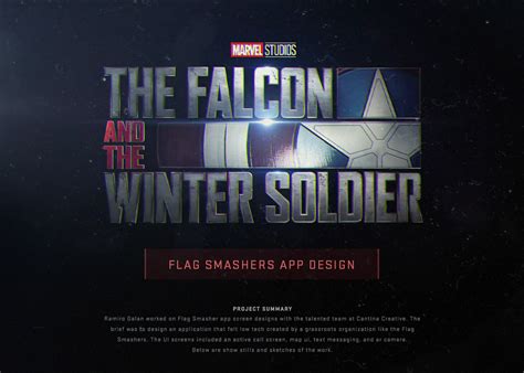 The Falcon and the Winter Soldier - Flag Smashers App | Behance