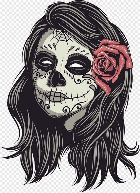 Calavera ilustración, calavera catrina cráneo humano simbolismo ...