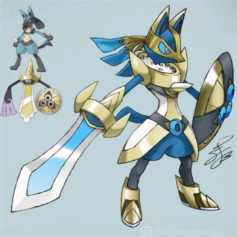 I've been tossing around this idea of a Lucario and Aegislash DNA ...