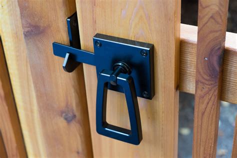 The Modern Gate Latch with Tapered Handle is a modern ring latch for ...