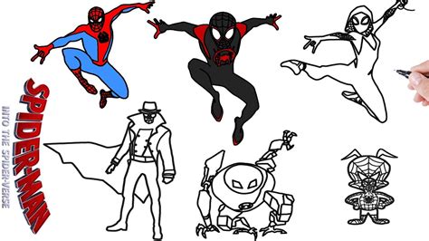 Drawing Spider-Verse Characters | Spider-Man Into the Spider-Verse ...