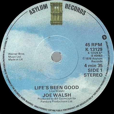 Joe Walsh - Life's Been Good (1978, Vinyl) | Discogs