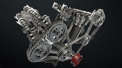 3D W8 Engine Working Animated - TurboSquid 1865590