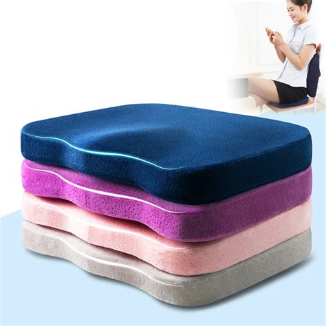 Memory Foam Office Chair Cushion Sofa Decorative Pouf Coccyx Orthopedic ...