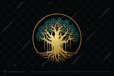 Golden Banyan Tree Logo