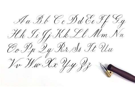 Copperplate Calligraphy alphabet | Copperplate calligraphy, Lettering ...