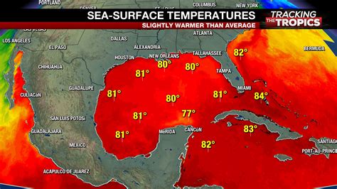 Gulf Of Mexico Water Temperature Map - Black Sea Map