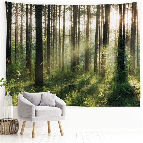 Amazon.com: PROCIDA Forest Tree Tapestry Nature Landscape Tapestry ...