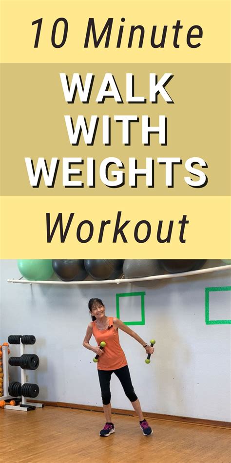 10 Minute Walking With Weights Workout - Fitness With Cindy