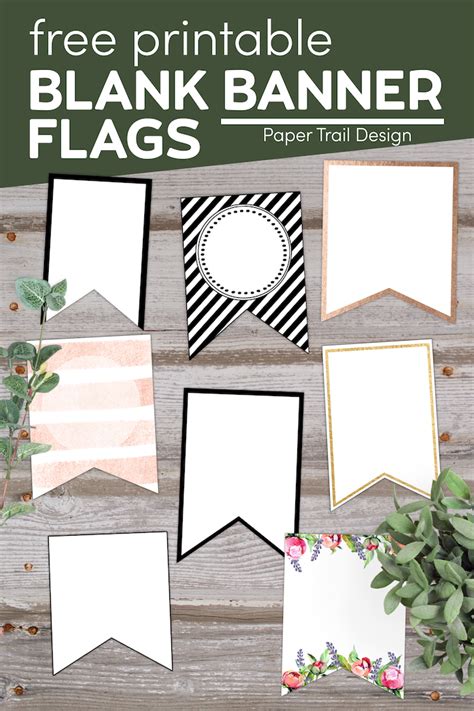 Free Printable Banner Templates {Blank Banners} - Paper Trail Design