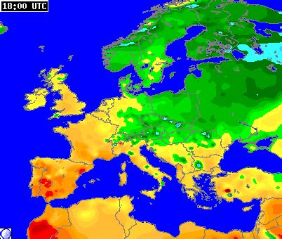 Temperature Map Europe