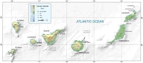 File:Map of the Canary Islands.svg - Wikimedia Commons