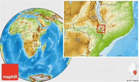 Physical Location Map of Blantyre